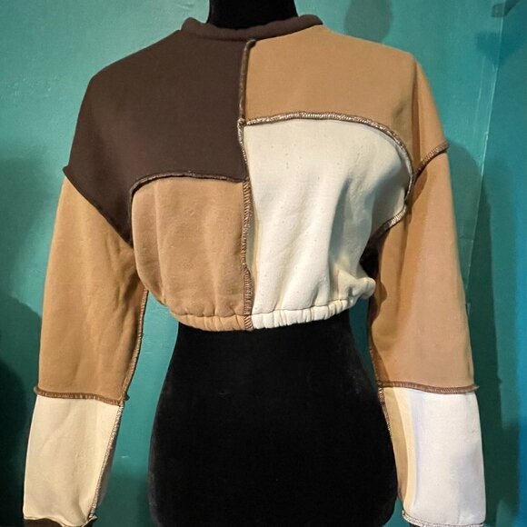 SHEIN Tops - Medium Shein color block sweatshirt